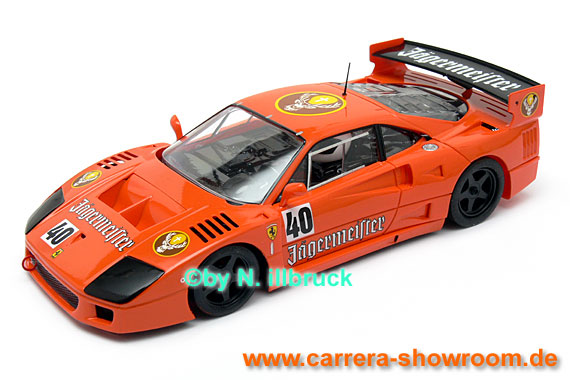 F03202 Flyslot Cars Ferrari F40 Racing Version - Jaegermeister #40